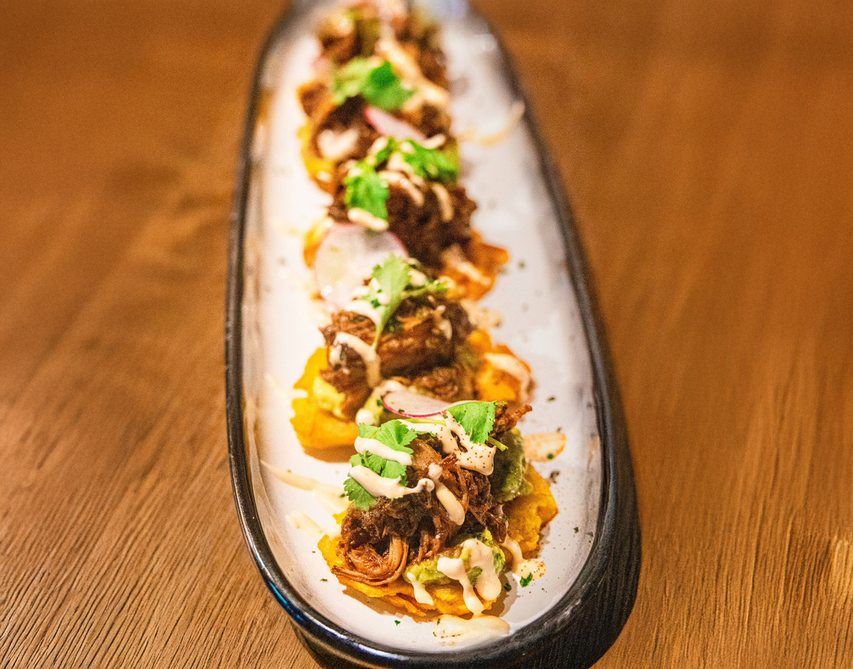 Birria Patacones Bites